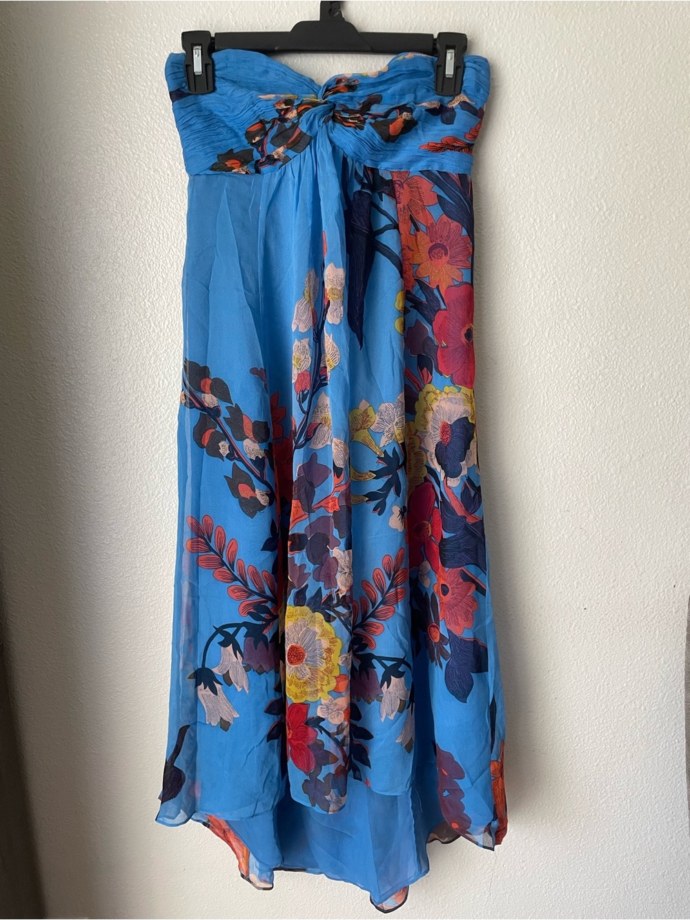 Anthropologie Plenty by Tracy Reese silk floral print high-low dress